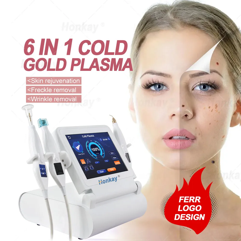6 In 1 Professional Jet Plasma Lifting Skin Tightening Ozone Fibroblast Cold Plasma Pen Beauty Machine