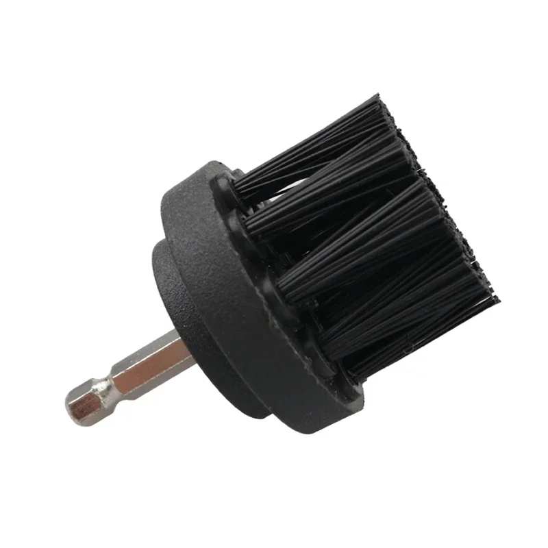 2/3.5/4/5'' Black Disc Drill Brush Attachment Power Hard Bristle Scrubber for Polisher Bathroom Cleaning Kit with Extender 3