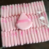 200PCS Triangle Velvet Powder Puff Pizza Flours Mini Face Makeup sponge Cosmetics Washable Lightweight Makeup Tool 1