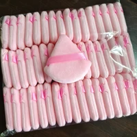 200PCS Triangle Velvet Powder Puff Pizza Flours Mini Face Makeup sponge Cosmetics Washable Lightweight Makeup Tool 1