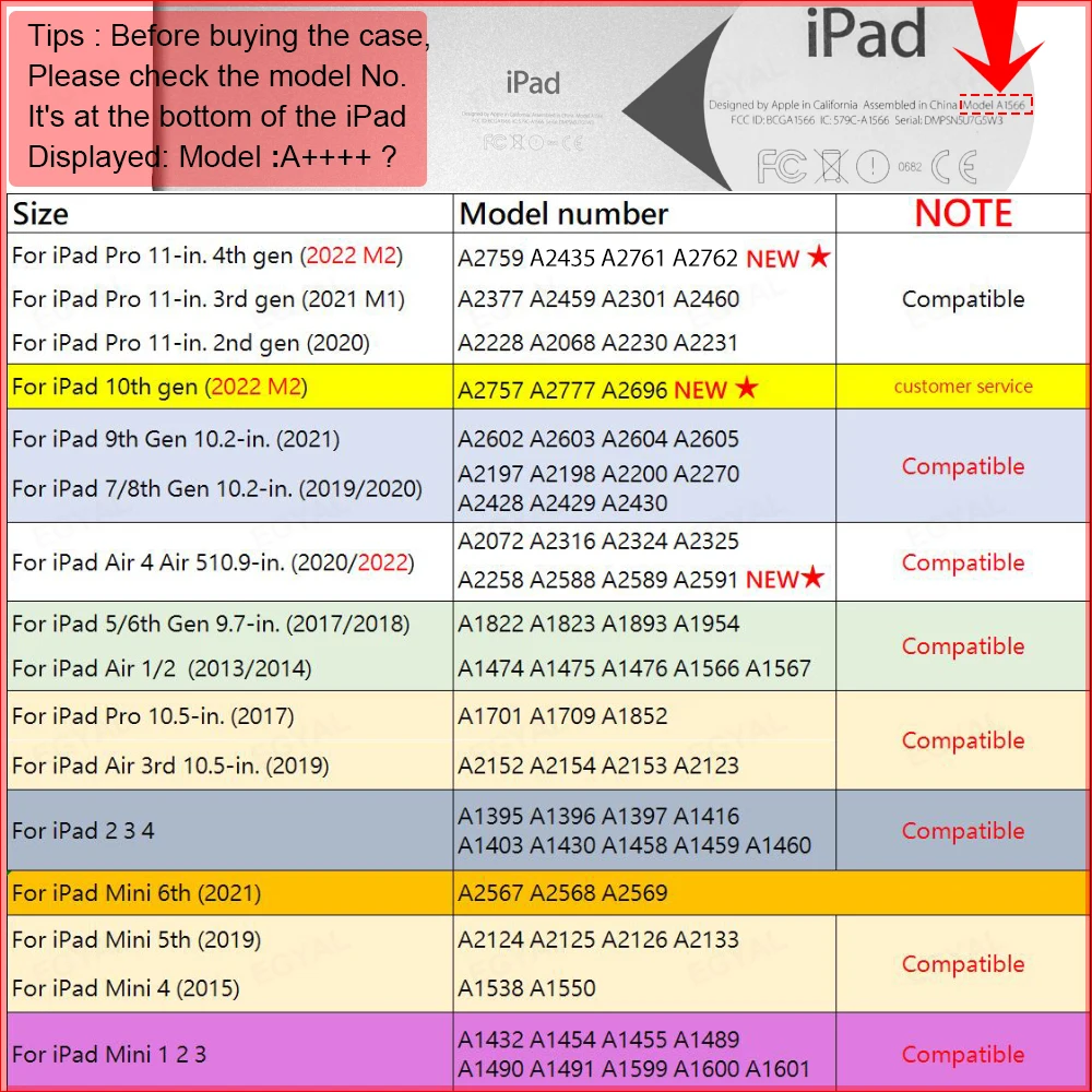 Multi-Generation iPad Magnetic Protective Cover