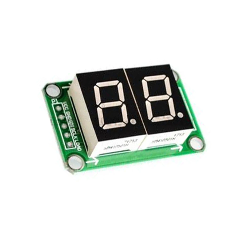 0.4In 4-Digit Tube LED Segment Display Module 74HC595 Drive Chip Tube Clock Display 3.3V-5V 