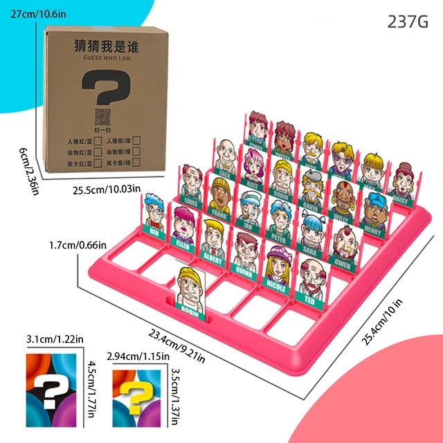 Guess Who Am I Classic Toys Memory Training Parent Child Leisure Time Family Party Guessing Puzzle Board Game For Kids Teens 6