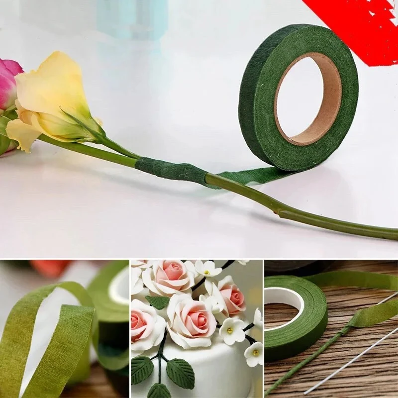 20m Blumenzucht band selbst klebendes Bouquet Blumen stiel Papier band Staubblatt Verpackung Florist DIY dekorative Blume Hochzeit liefern – Detail 8