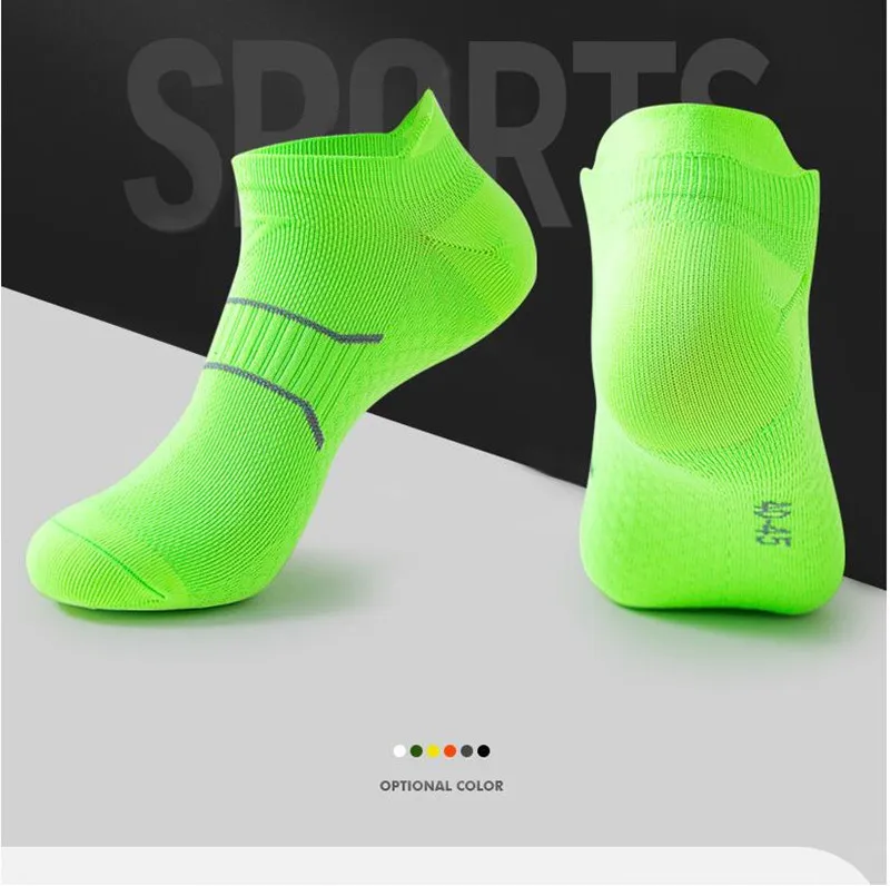 2022Women Socks Running Elastic  Socks Sweat-absorbing Shock Absorption Non-slip Ankle Protection Mesh Breathable Sports Socks