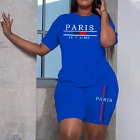 Ensemble 2 pièces pour femme 2026 – Haut à manches courtes et short de luxe tendance pour l'été – Tenue décontractée et confortable pour le jogging 4