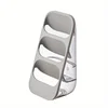 1pc Utensil Rack, Home Chopsticks Fork Knife Storage Rack, 3-Grids Washable Wall-mounted Desktop Shelf Threeopsticks Cage, Kitc 5