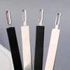 2PCS Stainless Steel Eyelash Tweezers Flat Eyebrow Clip Hair Removal Cosmetic Tools Double Headed Blackheads Acne Removal Tools 5