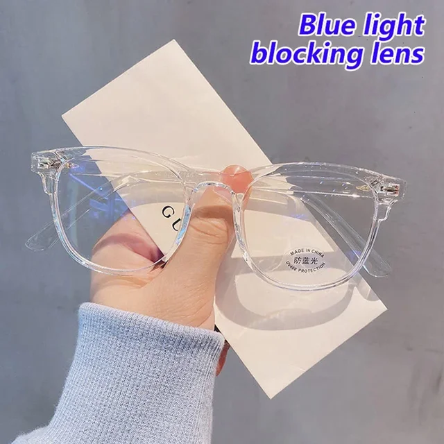 Gafas de ordenador transparentes Retro coreanas para mujer, gafas cuadradas antiluz azul, gafas ópticas de bloqueo, 2024 - Imagen 3