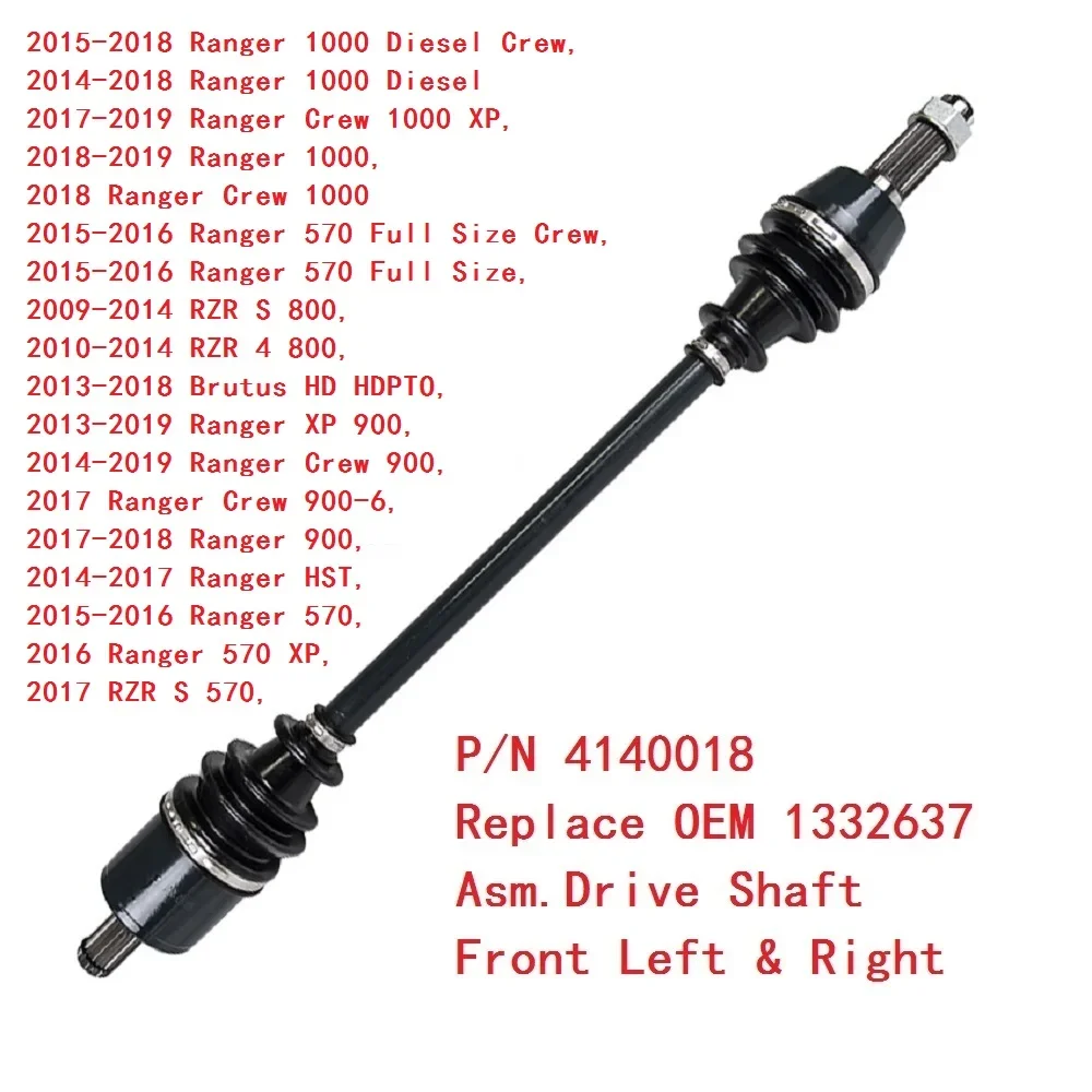 FOR POLARIS RZR 570 800 900 & POLARIS RZR 4 S XP 800 900 All Model CV Axle Half Drive Shaft ATV Parts