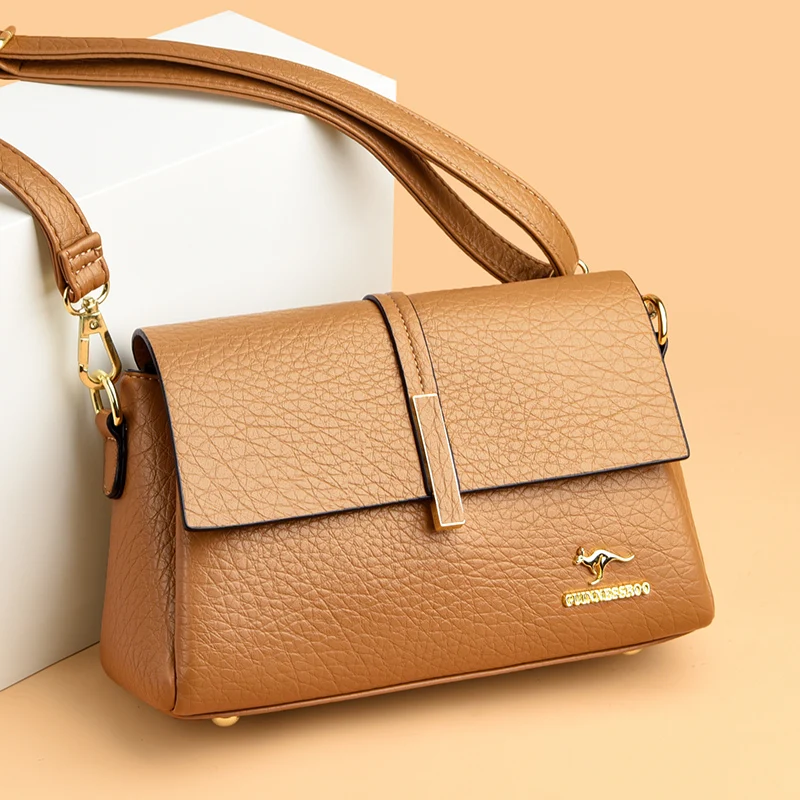 Piccola borsa a tracolla donna stile retro casual borsetta spalla_voghion.com