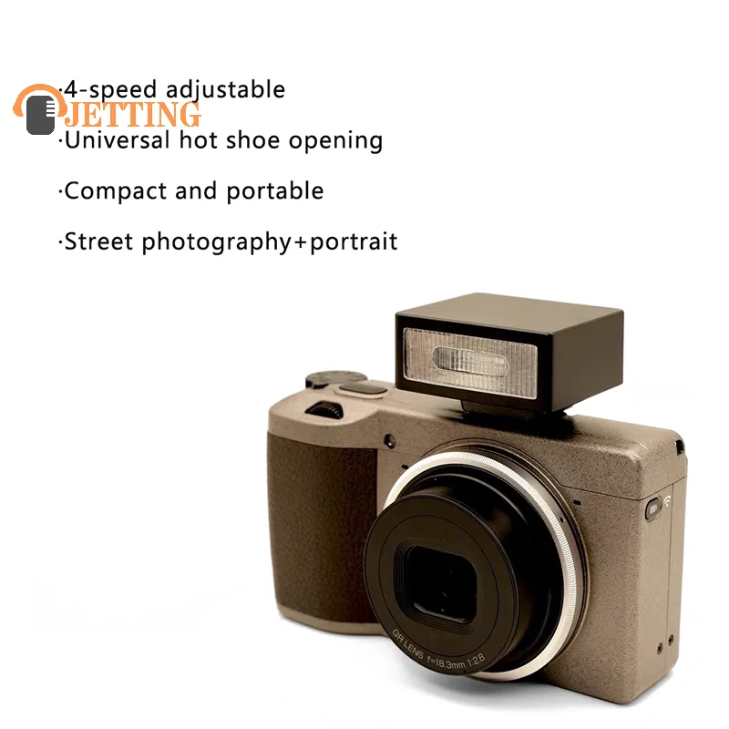 Mini Hot Shoe Rechargeable Miniature Camera Macro Xenon Flash Mirrorless Digital Camera A7C DLUX5 GRIII GR2 GR3 GR3x ZV1 On Camera Flash Camera Flash