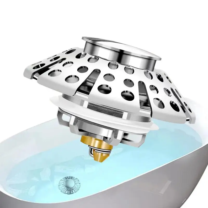 

Пробка для ванной Стопперы для слива раковины с уловителем для волос, многоразовая Крышка для сливного отверстия кухонной ванны для раковины, кухни