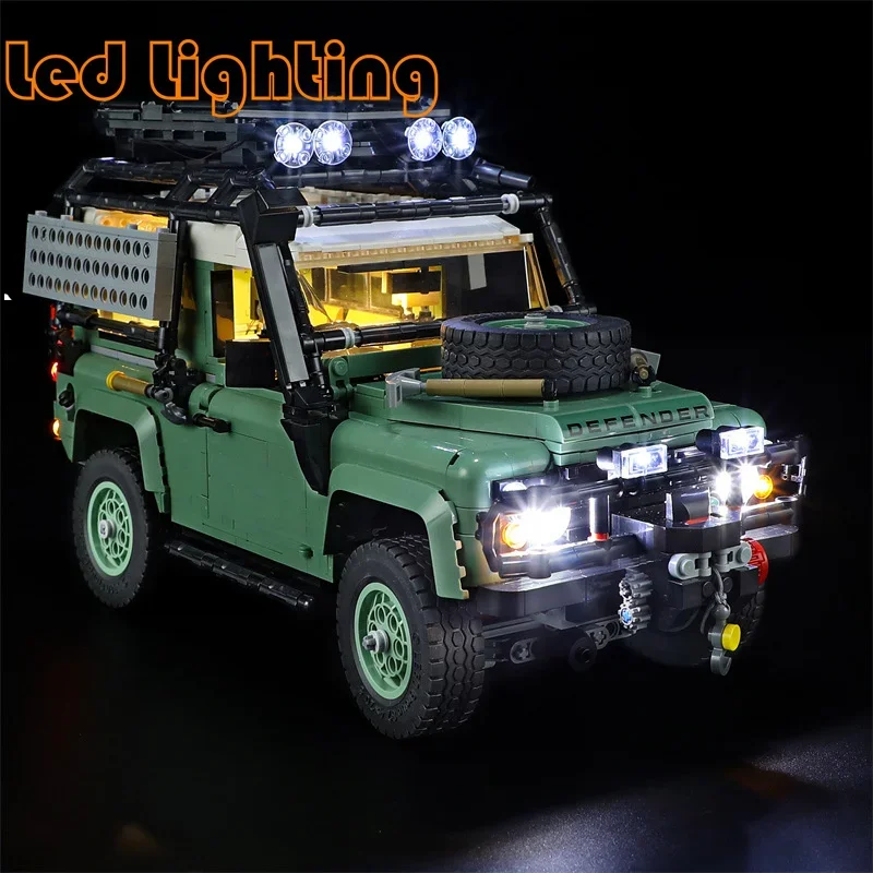 Осветительный комплект для 10317 автомобиля Land Rover Defender 90 Road-Off Car Creator Expert не включает Строительные блоки (только светодиодный фонарь)