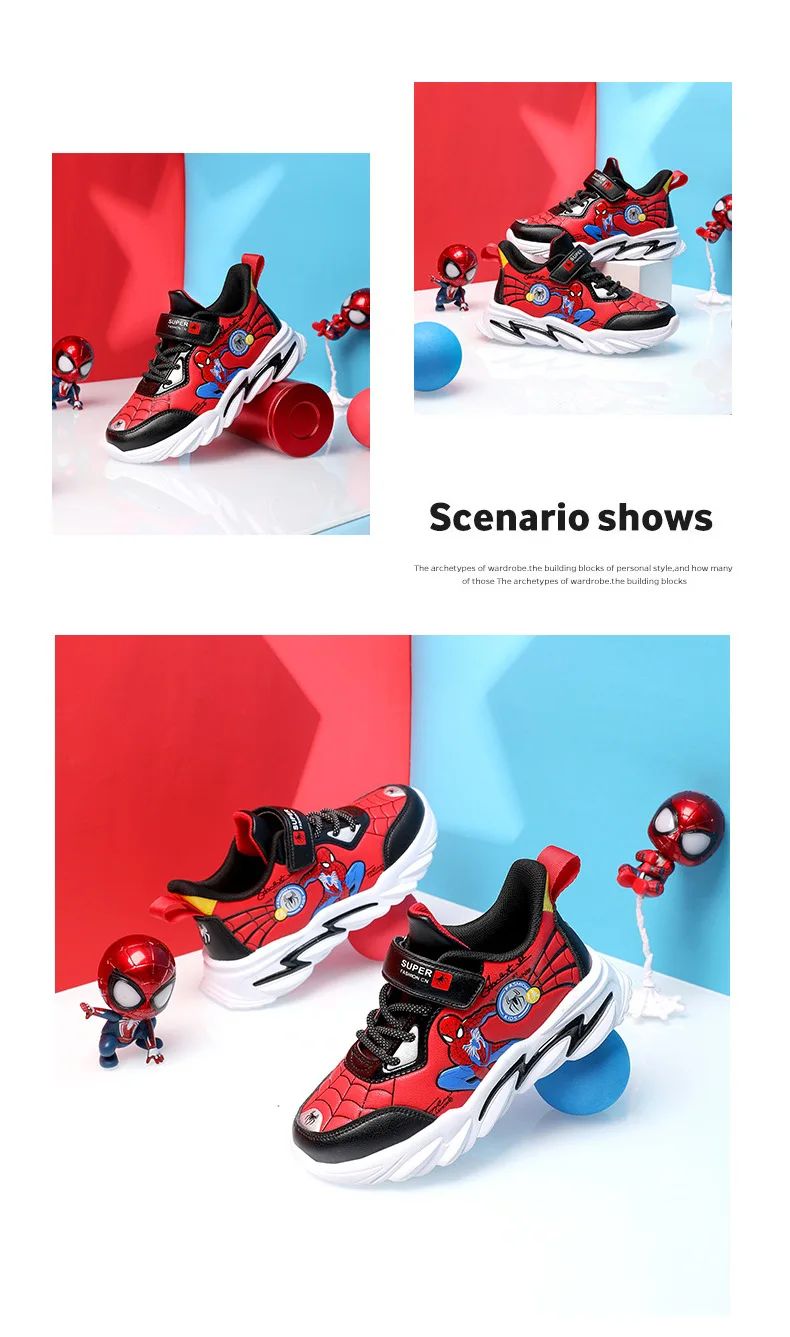 Disney Shoes Children Sneakers Disney Child Pu Leather Children