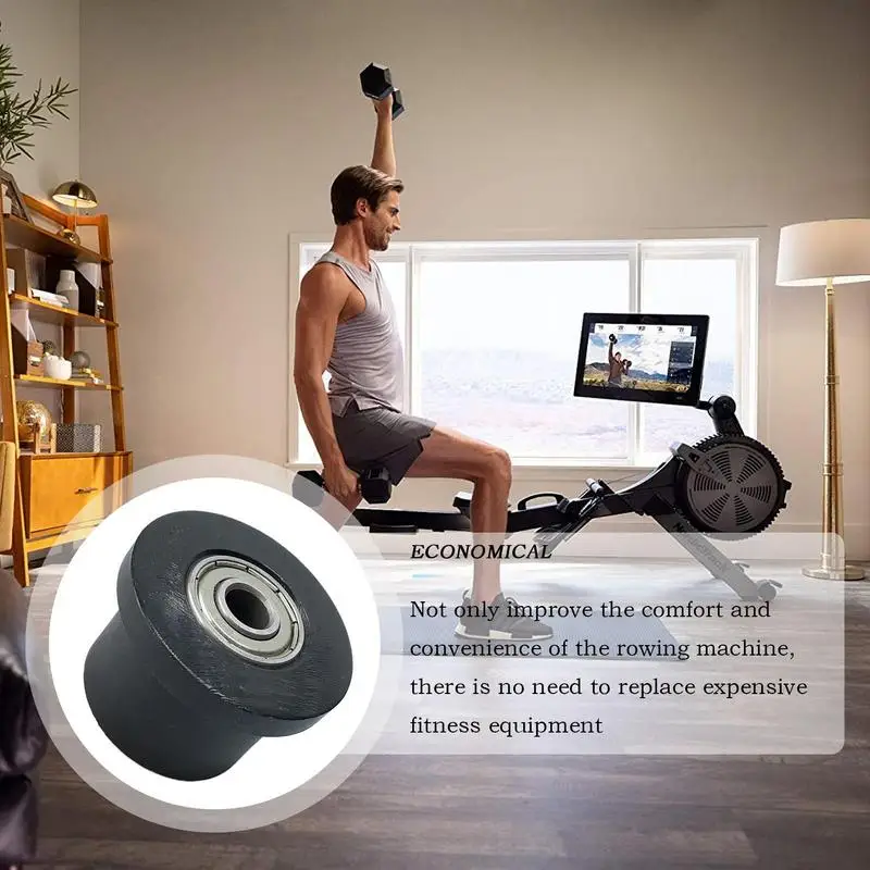 Roller Wheels For Rowing Machine Rowing Machines Roller Parts Pulley Sports Equipment Fitness Gym Accessories For Smooth Rolling