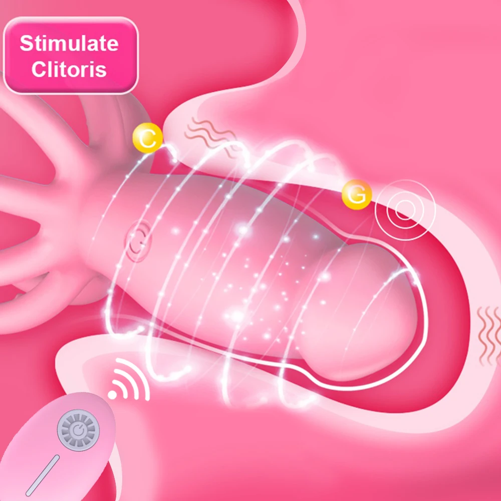 Wireless Nipple Dildo Vibrator With Remote Control Massager_voghion.com