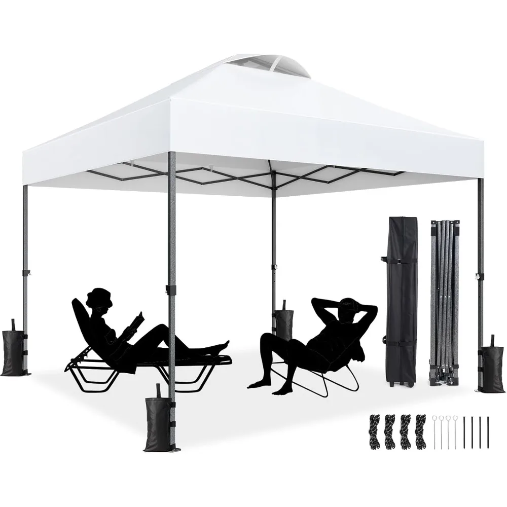 10x10ft 1-Person Setup Pop Up Canopy Tent 1