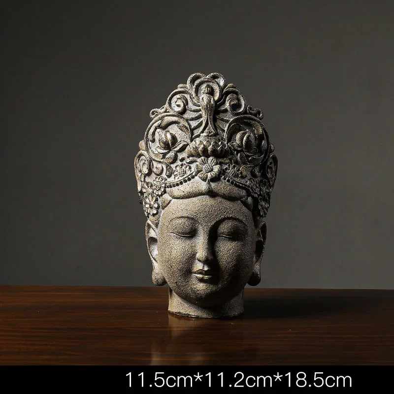 Zen Buddha Statue Decoration, Courtyard Garden Lawn, Furnishing Chinese Creative Gardening, Outdoor Villa Open-Air Yard, 1Pc