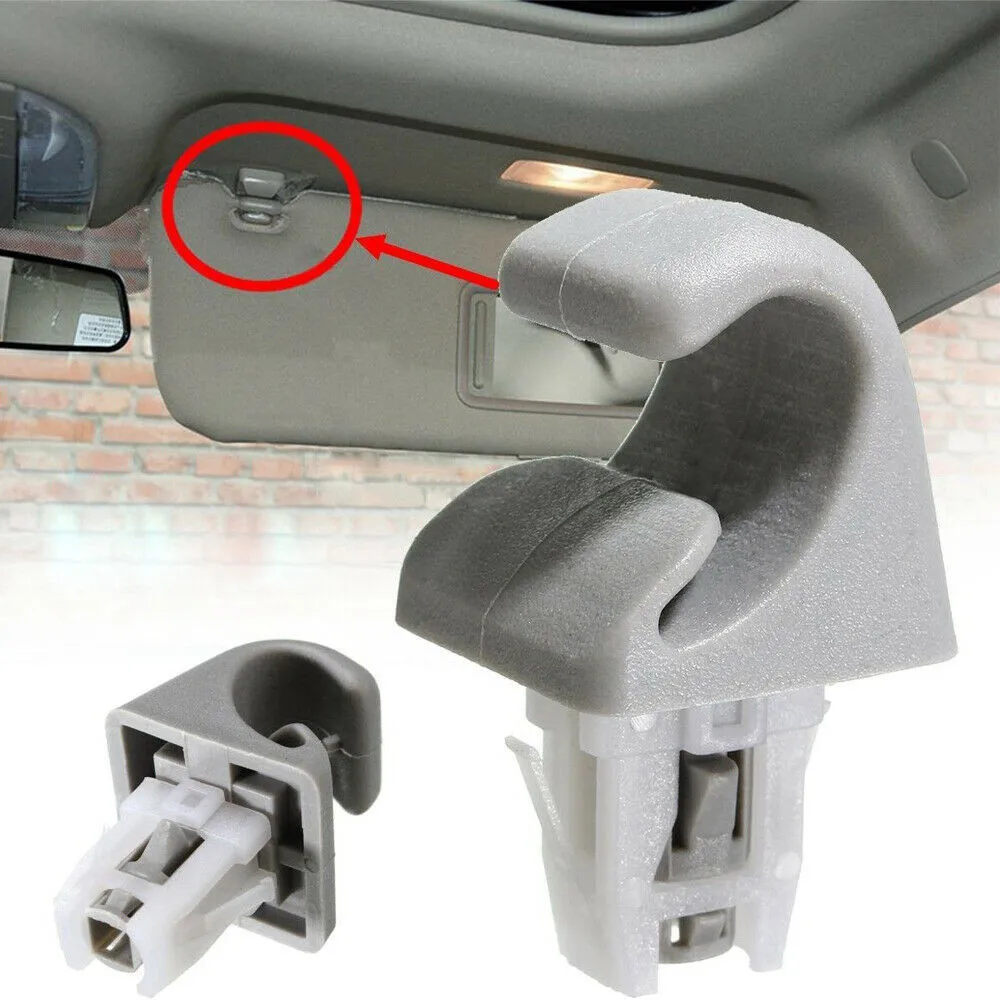 

2pcs Car Sun Visor Clip Sunvisor Fastener Bracket Hook Hanger For Toyota Camry Corolla Highlander Prius RAV4