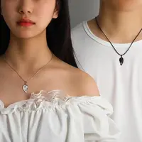 Fashion Stainless Steel Heart Puzzle Lock Key Pendant Couple Necklace Pendants Necklaces For Lovers Valentine's Day Jewelry - Image 6