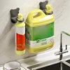 Universal Shower Gel Bottle Rack Wall Mounted Adjustable Shampoo Bottle Metal Holder Hand Soap Dispenser Hook Free Punching 5