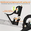300mm Adjustable Combination Square Angle Ruler 45 /90Degree With Bubble Level Multifunctional Gauge Angle Ruler Measuring Tool 6