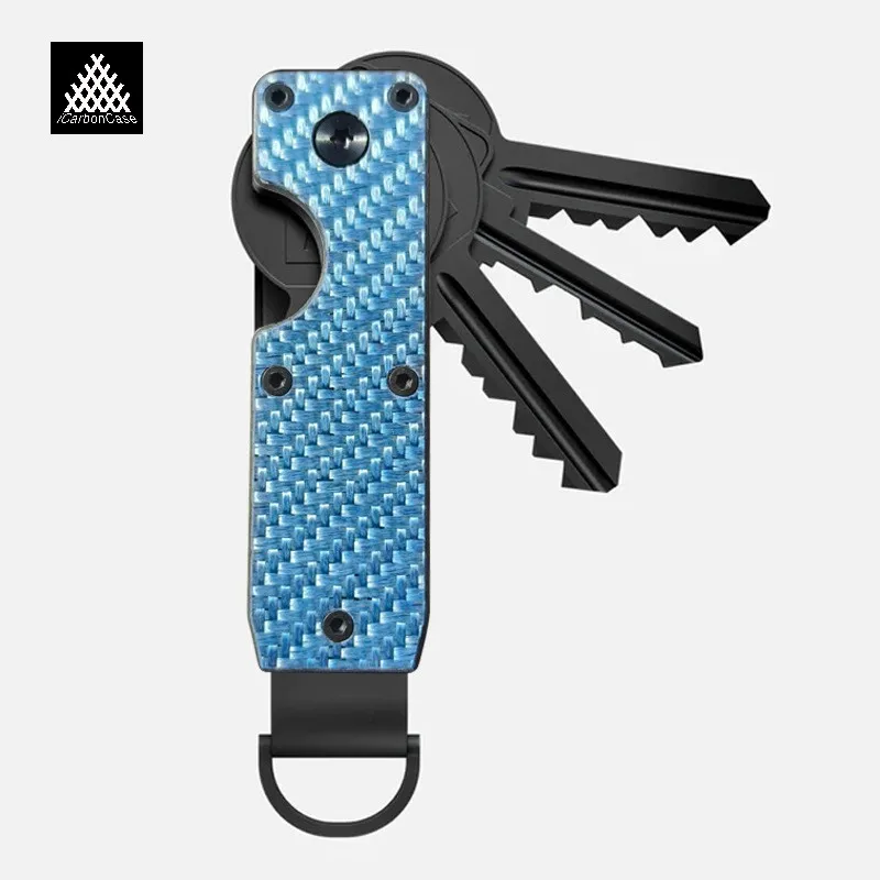 Premium Carbon Fiber and Metal Alloy Key Holder