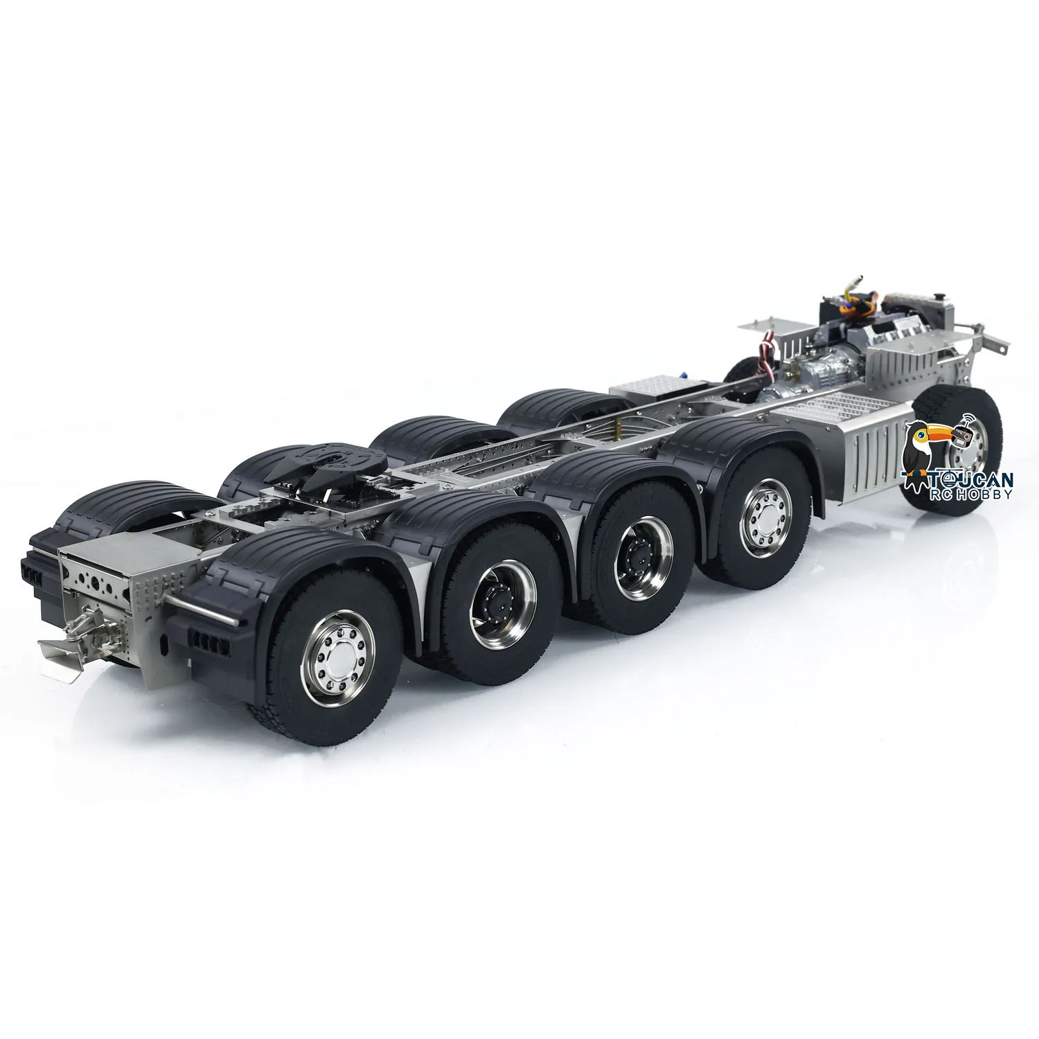 ScaleClub 1/14 10x10 8x8 Metal Radio Chassis for Toys RC Tractor Truck 3363 1851 3348 Car Vehicle Model TH23555 6