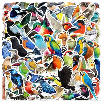 50pcs Colorful Birds Animals Cartoon Graffiti Stickers DIY Phone Guitar Laptop Notebook Suitcase Cup Waterproof Sticker Kids Toy 1
