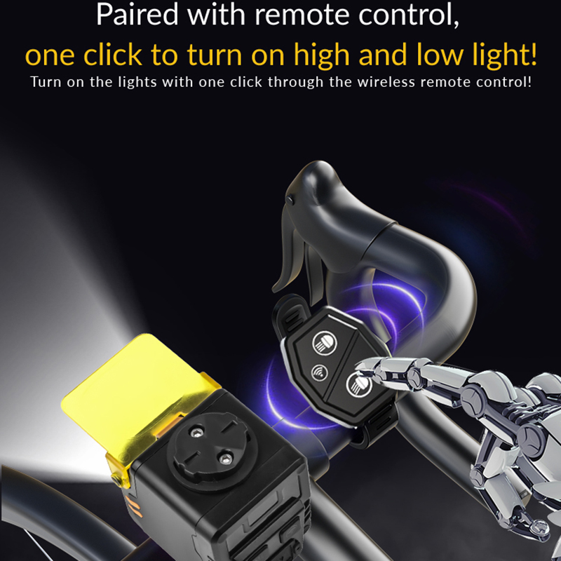 1800mAh Brightest Bike Lights for Night Riding IPX5 Waterproof Bike Headlight USB Rechargeable Bike Light with Fog Lamp Cover