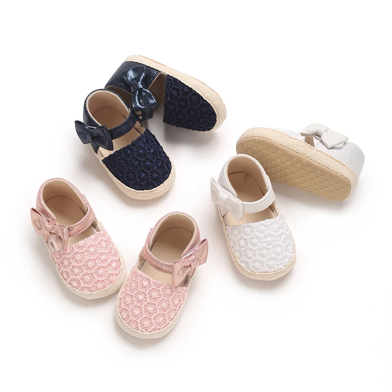 0-18M Baby Girls Cotton Shoes BOW Spring Autumn Toddlers Prewalkers Soft Bottom First Walkers 3-Colors baby girl shoes