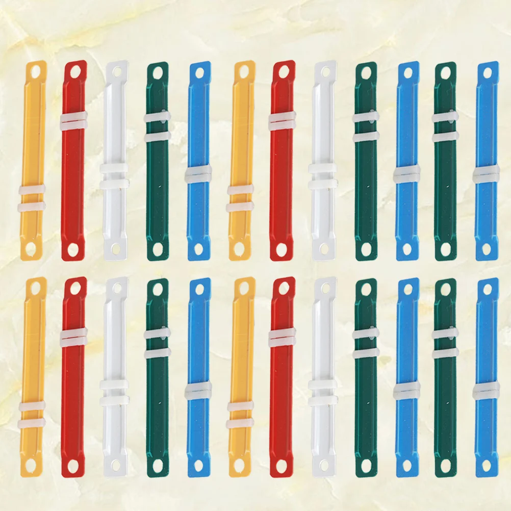 100 Pcs Plastic Binding Clips Loose Leaf File Folders Paper Fasteners Office Notebook Storage Supplies Combs Spines Office