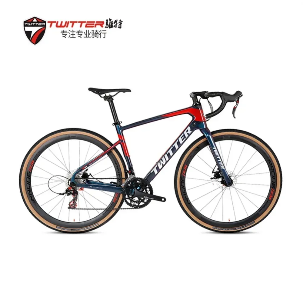 Twitter Gravel Rs-12S Freno A Disco Olio Cablaggio Interno T900 Bici Fuoristrada Fuoristrada In Fibra Di Carbonio 700 * 40C Biciclette Per Bici Da Ghi