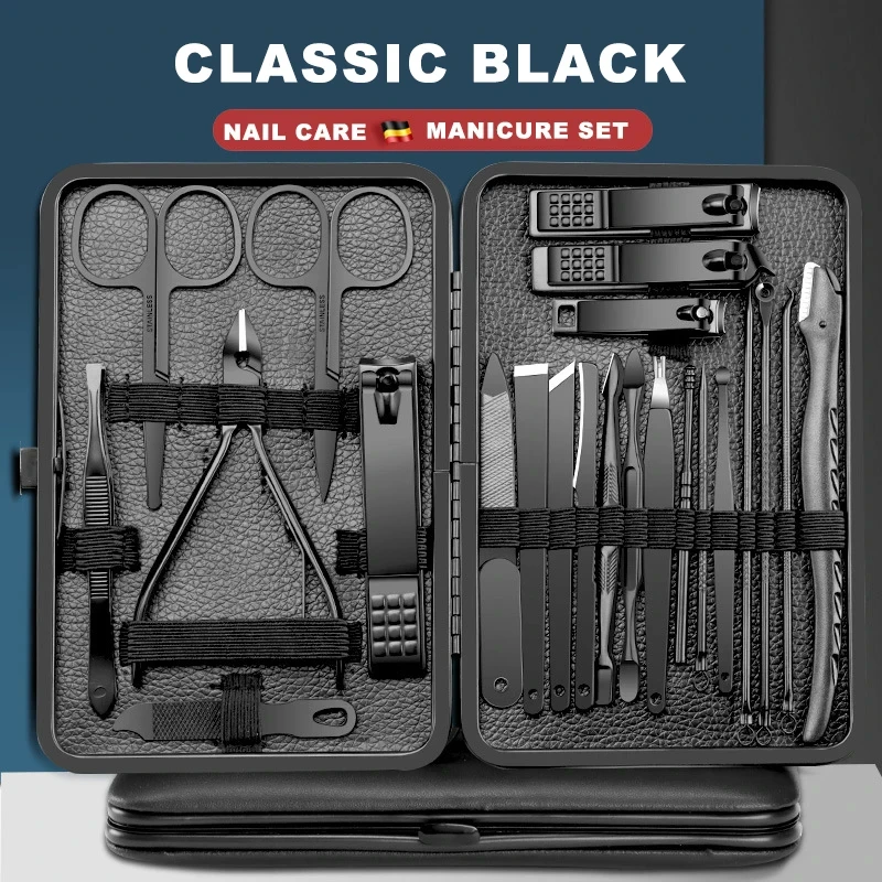 Manicure Stainless Steel Nail Clipper Cutter Trimmer Earpick Grooming Kit Pedicure Scissor Tweezer Nail Tools Set 7/10/16/18/23 nail scissors set nail clipper set nail care kit manicure pedicure kit manicure nail clipper set manicure sets manicure set nail clippers kit nail clipper nail clippers