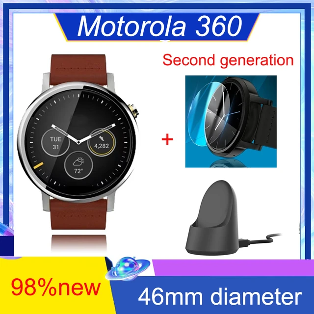 Motorola moto 360 relógio inteligente, relógio bluetooth, primeira geração,  46mm - AliExpress