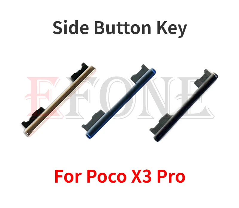 Side Power Key Switch Volume Button Replacement Xiaomi POCO X3 X4 Pro phone switch key power volume control button