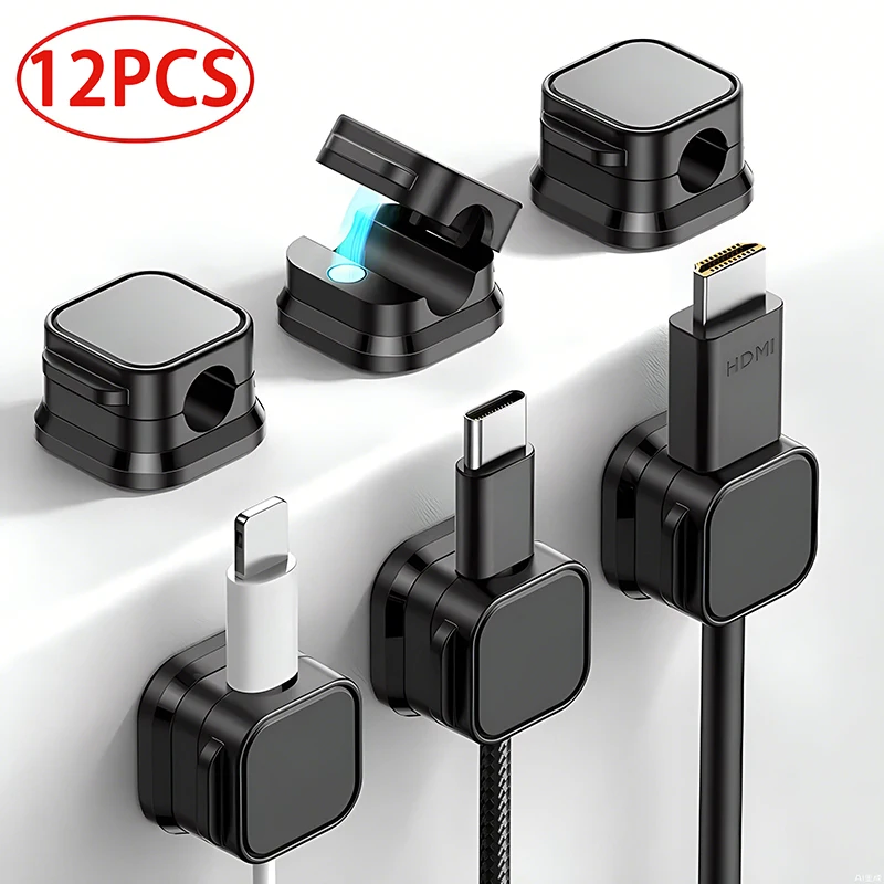 Magnetic Cable Clip Set Magnetic Cable Clips Cable Organiser Adjustable Cord Holder Under Desk Cable Management Holder BEST SELLERS Magnetic Cable Clip Set Magnetic Cable Clips Cable Organiser Adjustable Cord Holder Under Desk Cable Management Holder BEST SELLERS