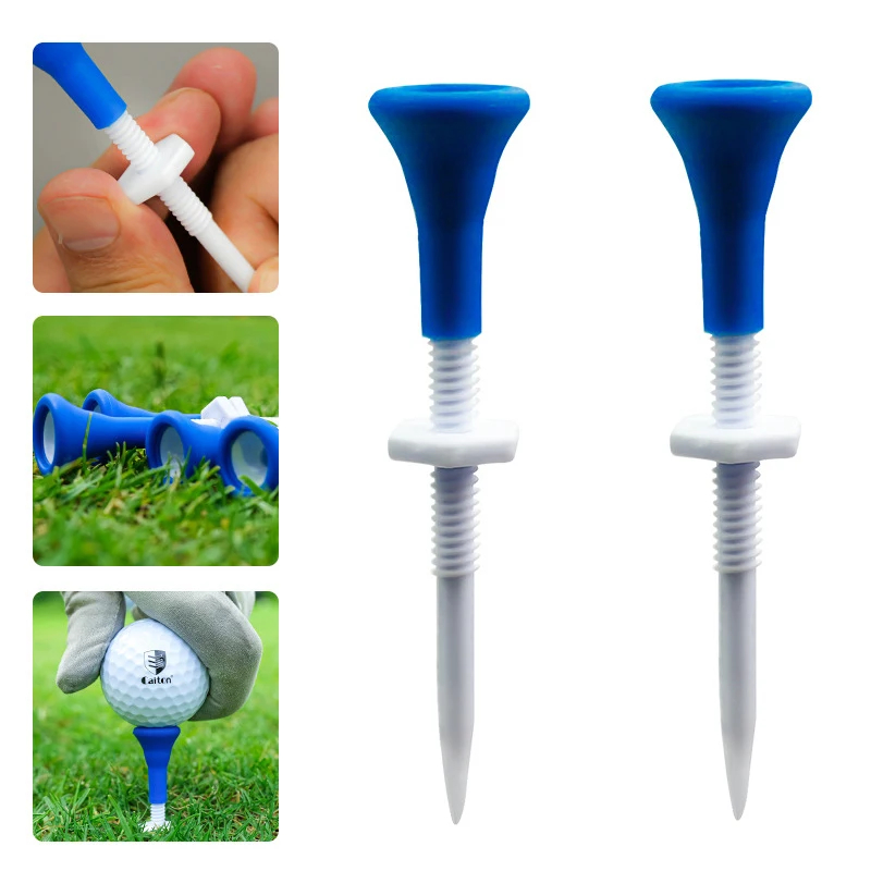 

5Pcs/Box Golf Tee Golf Outdoor Training Ball Stand Golf Plastic Scale Ball Tee Down Golf Ball Holder Golf Accessories
