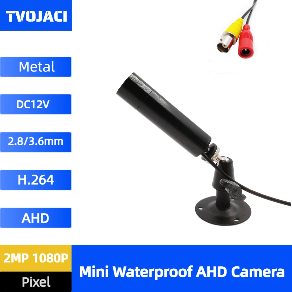 

1080P 2MP Mini CCTV CAMERA HD AHD 2MP Starlight Waterproof Micro Surveillance Small Vandal-proof Metal With Bullet Security
