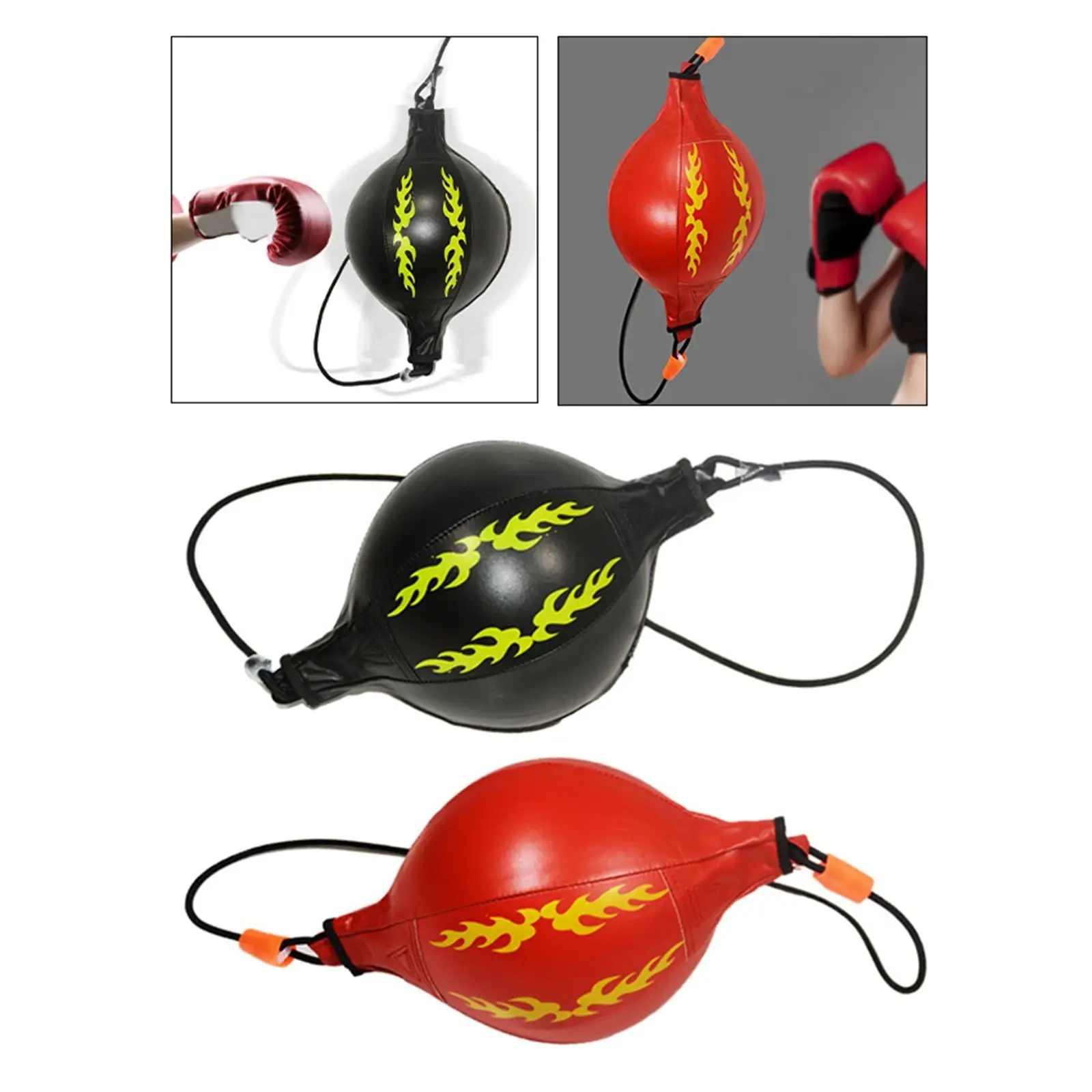 PU Ball Double End Punching Bag Training Punch Exercise Boxing Ball for Coordination Skill home and gym MMA PU Ball Double End Punching Bag Training Punch Exercise Boxing Ball for Coordination Skill home and gym MMA