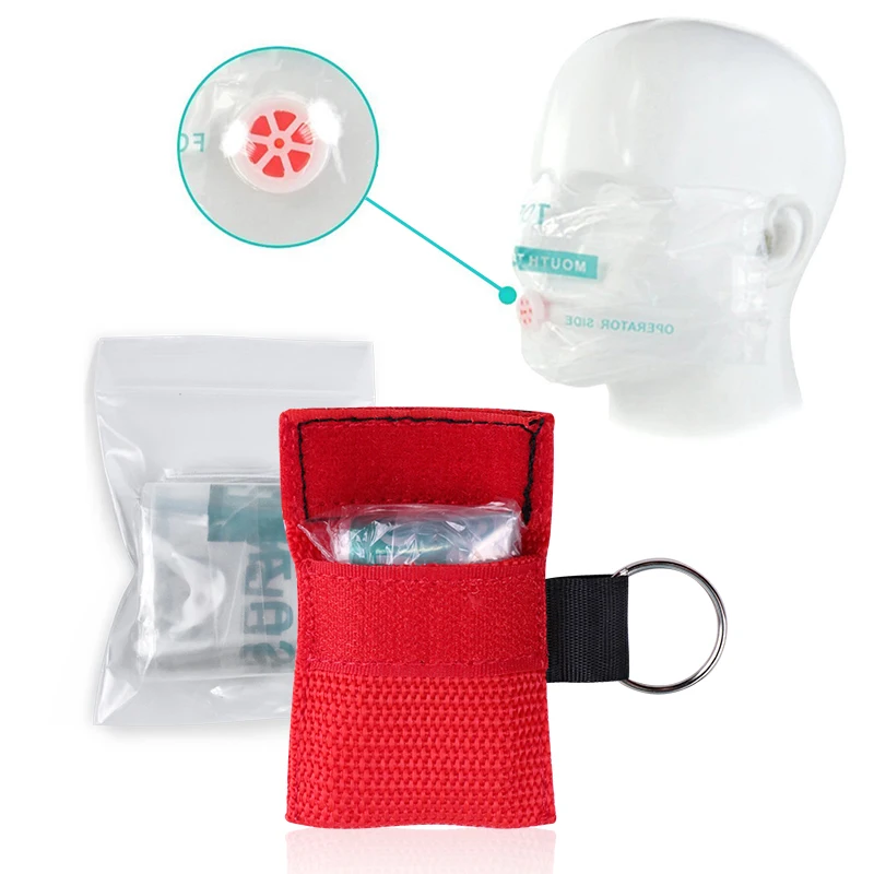 20/50pcs CPR Resuscitator Mask Outdoor Emergency Use Disposable Travel CPR Pocket Mask Breathing Film First Aid Breath