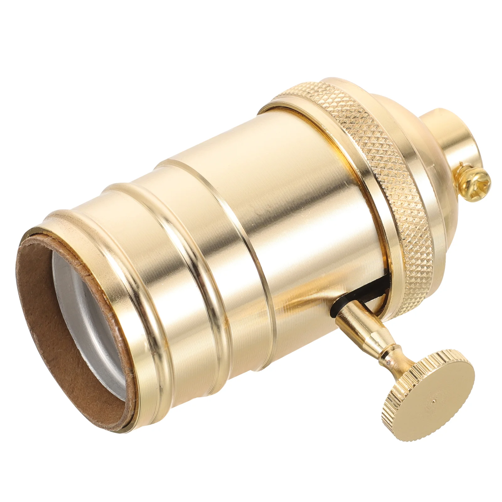 

Retro Desktop Incandescent Floor Lamp Repair Kit Vintage Socket Screw-in Light Aluminum Alloy Accessories Bulb with Knob