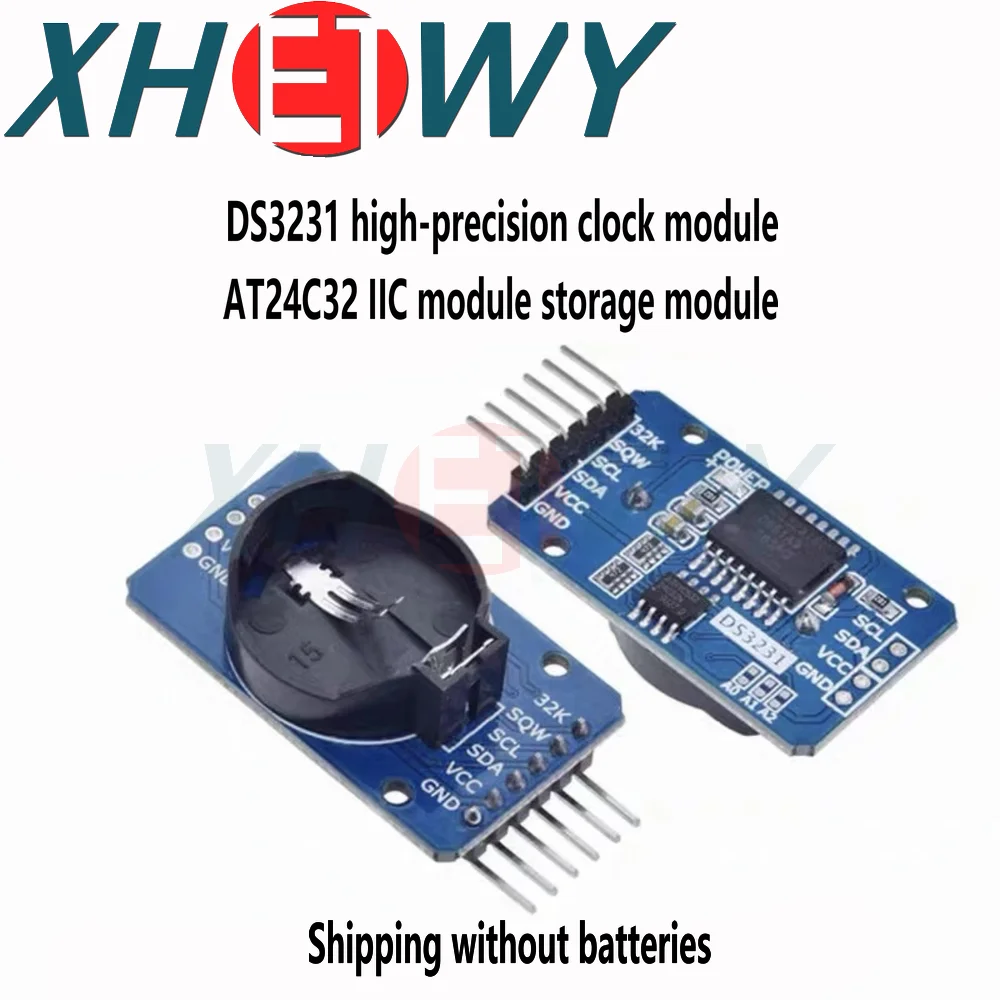 5PCS-AT24C32-high-precision-clock-module-IIC-module-DS3231-storage ...