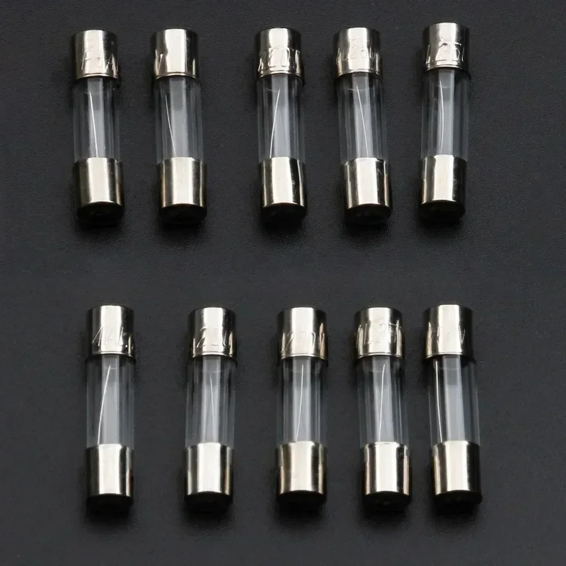 10Kinds 72pcs 5*20 Fast-blow Glass Tube Fuses Car Glass Tube Fuses Assorted Kit 5X20 with Box fusiveis 0.5A-30A Household Fuses