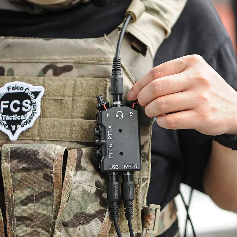 MPU5 双方向無線通信用デュアル PTT フルメタル CNC タクティカル