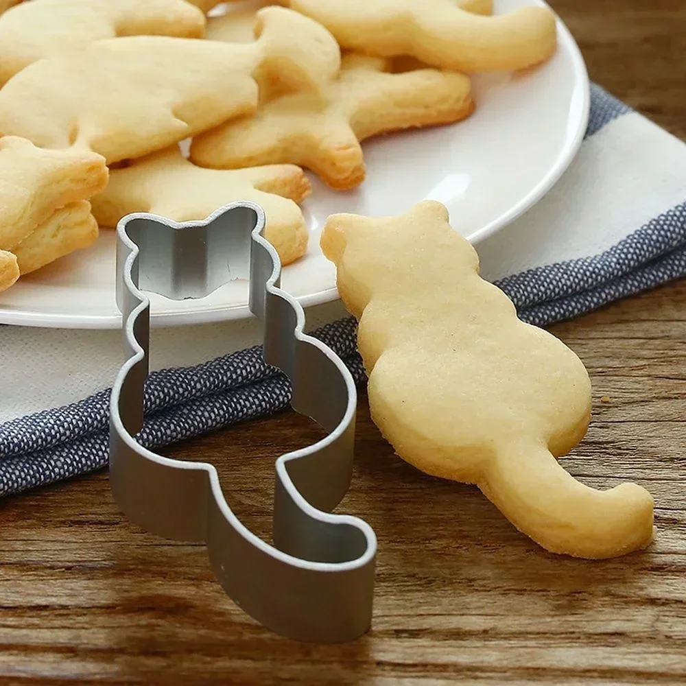 Baking Mold Cat Shaped Aluminium Cake Mould Cookies Cutter Sugarcraft