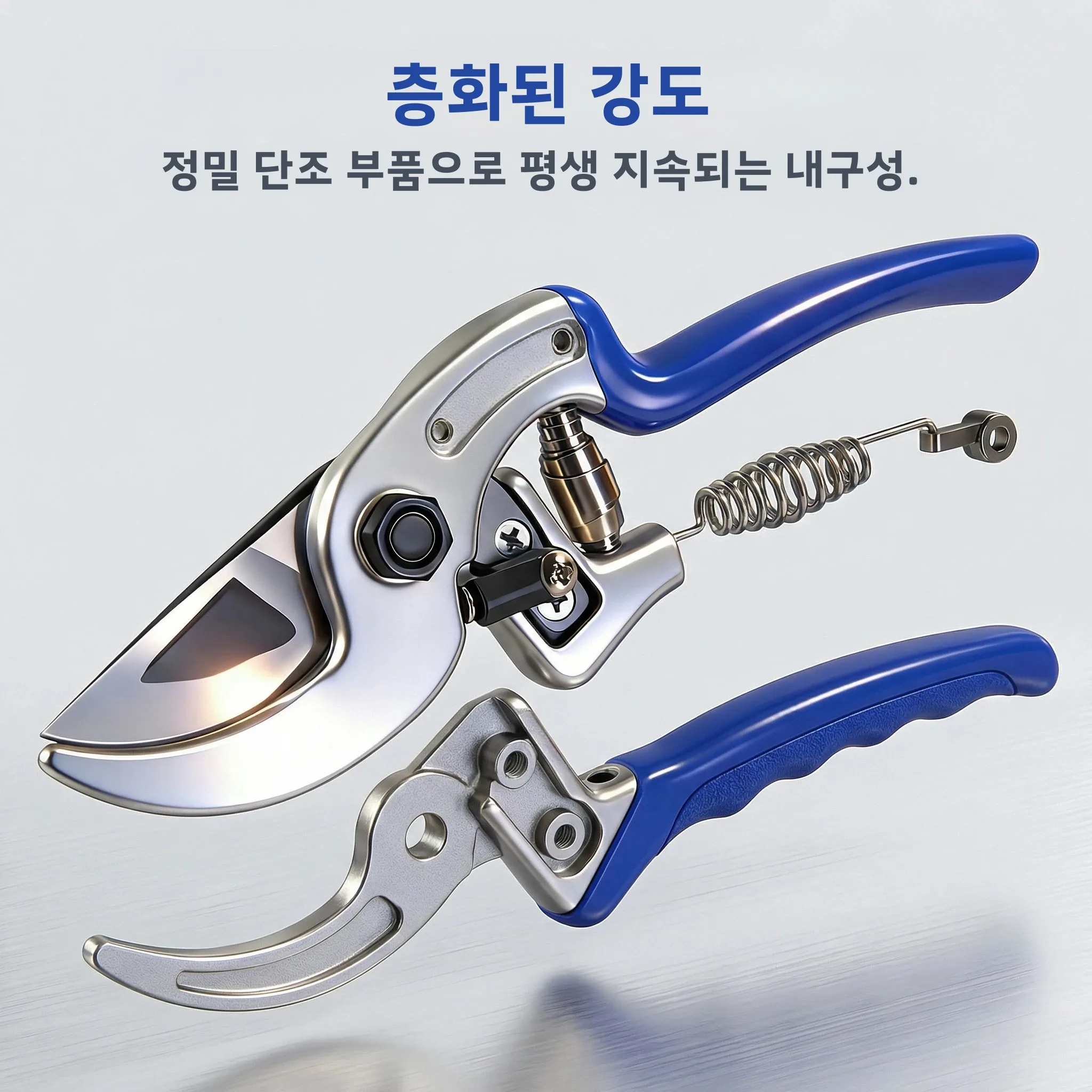 날카롭고 미끄럼 방지 처리된 녹색 식물, 꽃, 과수원 접목 및 조경용 전문 정원 가위 도구