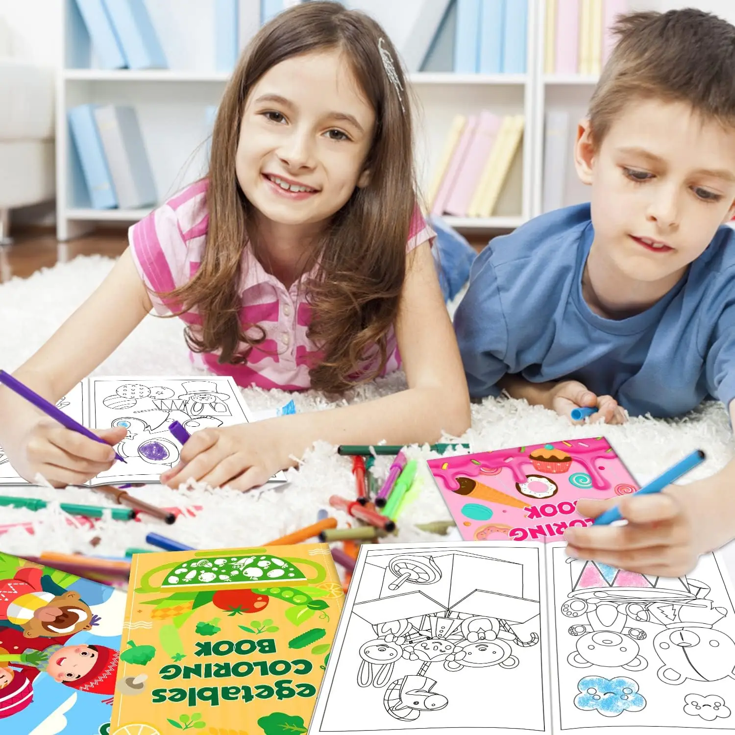 48Pack Small Coloring Books for Kids Ages 4-8, 8-12, Bulk Coloring Books for Kids Ages 2-4, Kids Birthday Party Gifts Classroom 6