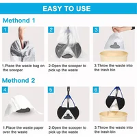 Dog Pooper Scooper Pet Long Handle Jaw Poop Scoop Picker Excrement Collector Clean Tools Outdoor Foldable Animal Feces Cleaner 6